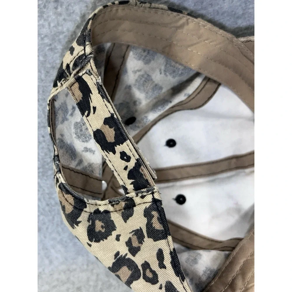 Leopard Print Baseball Cap OSFM Adjustable One Size Fits Most Hat
